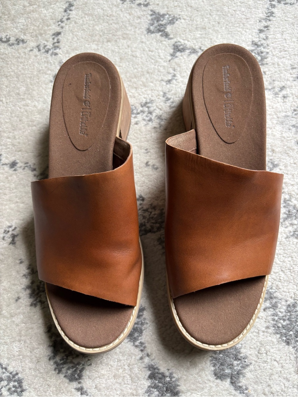 Timberland Ortholite footbed Mule block healed sandal